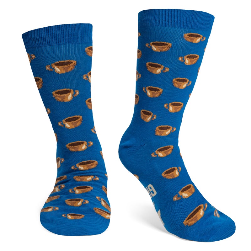 Lavley Rise and Grind Coffee Socks - Fun Gift Accessory for Men Cool Stocking Stuffer Idea - Unisex One Size - Image 4